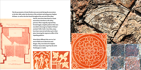 Spread from The Medieval Tiles of Strata Florida.